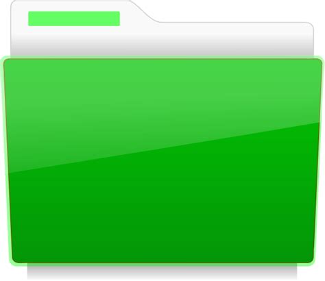 Folder - File Green Clip Art at Clker.com - vector clip art online ...