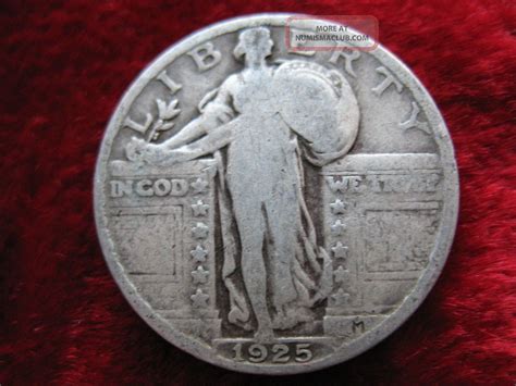 1925 - P Standing Liberty Silver Quarter Dollar, Coin