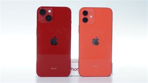 iPhone 13 Product Red Unboxing - Compare to iPhone 12 Product Red - YouTube