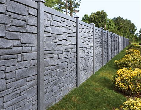 Bufftech Allegheny Vinyl Fence Panels | Molded Granite Fence