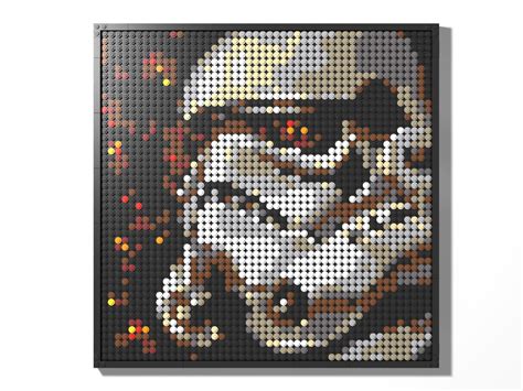 LEGO MOC Stormtrooper Mosaic Art by JoshBuildsStuff | Rebrickable - Build with LEGO