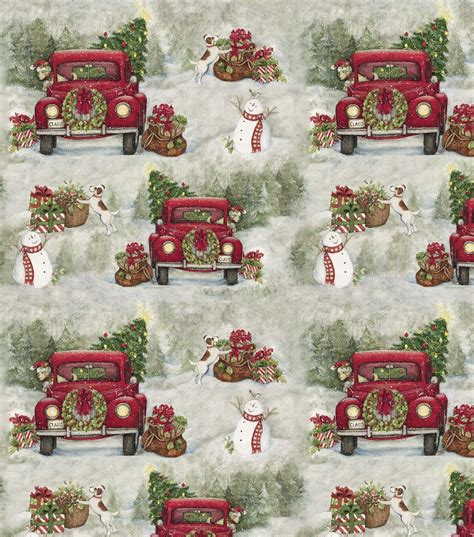 Country Drive Christmas Cotton Fabric | JOANN | Diy christmas light decorations, Decorating with ...