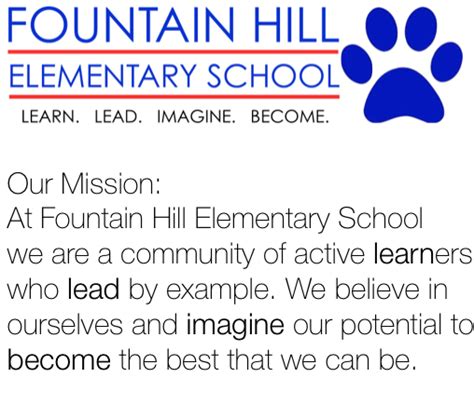 Our Mission Statement – Fountain Hill Elementary School