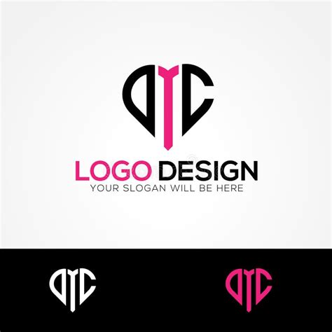 DTC Letter Logo Template stock vector. Illustration of vector - 143188751