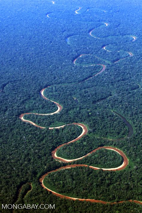 Airplane view of the rainforest of the Amazon basin