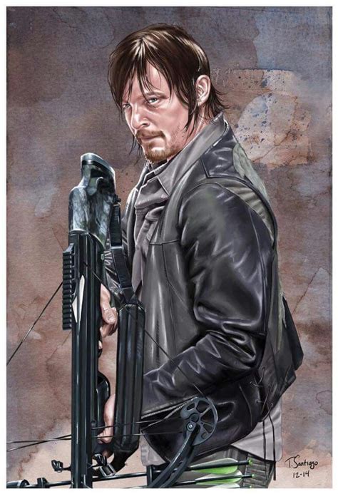 Daryl Dixon by Tony Santiago | Walking dead fan art, Walking dead art ...