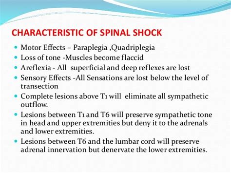 Spinal shock