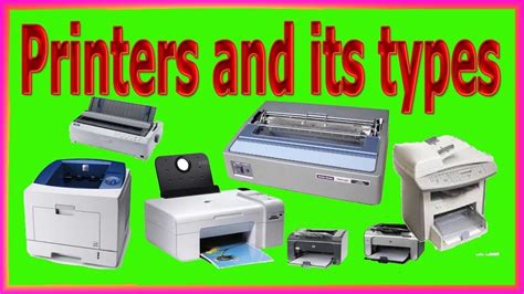 Printers & Types of Printers - Computer Basics of Information Technology - ICS/FSC|KNOWLEDGE ...