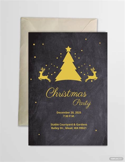 Christmas Dinner Party Invitation Templates