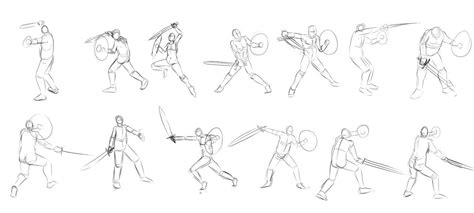 Sword and Shield poses by https://www.deviantart.com/timothywilson on @DeviantArt Drawing Poses ...