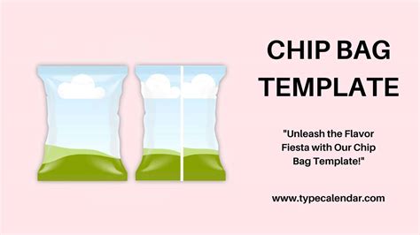 Chip Bag Template SVG Potato Chip Bag Template PNG SVG