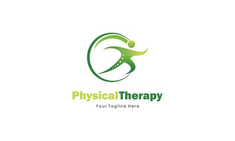 Physical therapy logo design, medical health wellness 16625753 Vector Art at Vecteezy