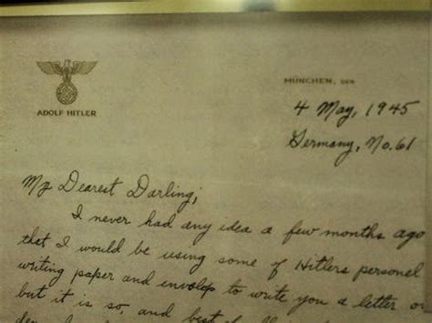 Letter written on Hitler's paper shared with war letter collector