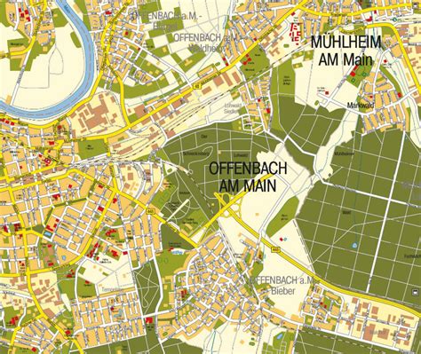 Offenbach Map - Germany