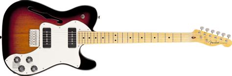 FENDER Modern Player Telecaster Thinline Deluxe MN 3SB Electric Guitar