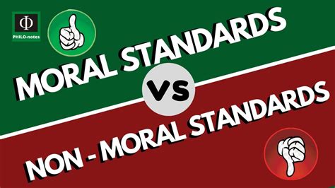 Moral Standards vs Non-Moral Standards - YouTube