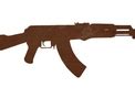 Ak-47 Side-Profile DXF File for CNC