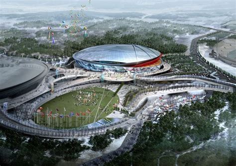 Short track Stadium. | Stadium architecture, Green architecture ...