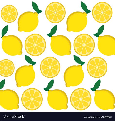 Lemon fruits background design Royalty Free Vector Image