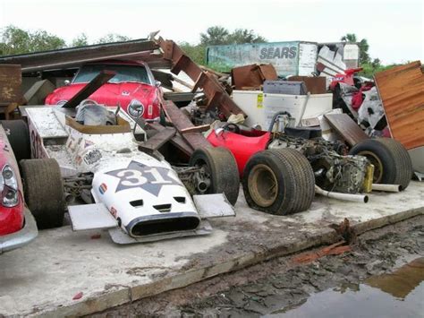 An Unfortunate Collection of Abandoned Race Cars — 95 Customs | Abandoned cars, Race cars, Abandoned