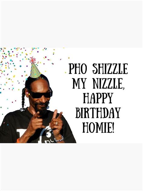 "Snoop Dogg Birthday card/sticker, rapper greeting card, meme greeting ...