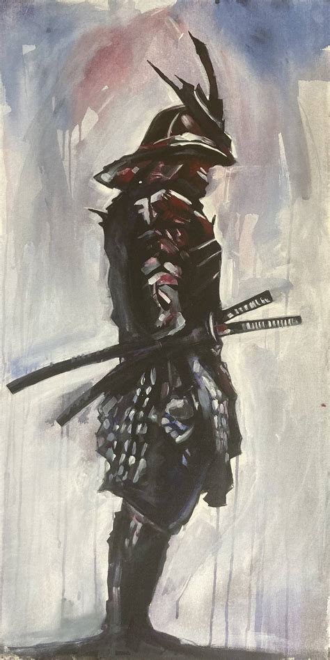 Samurai, Japanese warrior. Courage, dignity, honor. Painting by Nazar ...