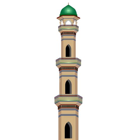 Mosque Minar Colourful Hd White Transparent Design Vector, Mosque Minar, Minar, Mosque Minar ...