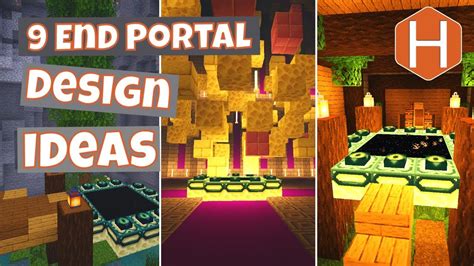 Minecraft End Portal Design Ideas 9 End Portal Designs - YouTube