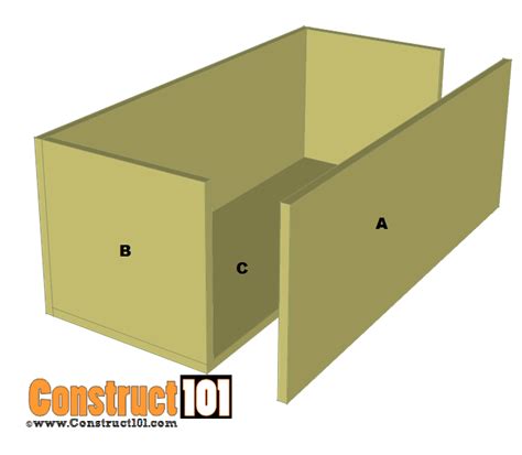 Storage Bench Plans - Free PDF Download - Construct101