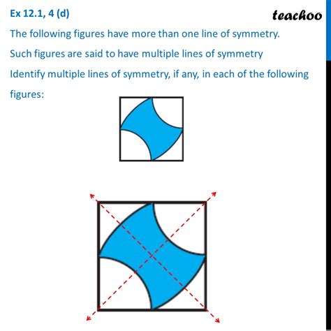 In the figure, identify multiple lines of symmetry - Teachoo