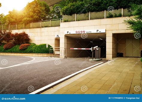 Underground Parking Entrance Stock Image - Image of public, white: 117994893