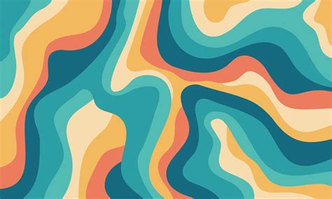 Abstract colorful wavy groovy psychedelic vector background 12254759 ...