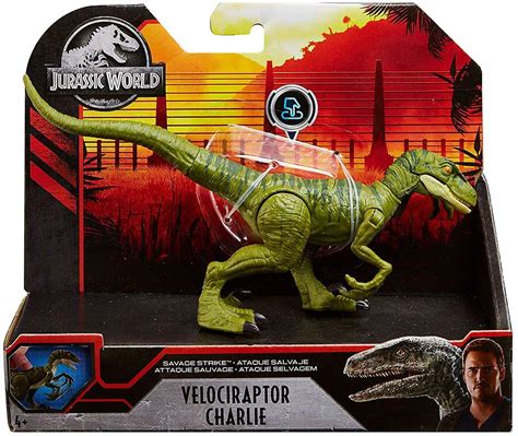 Jurassic World Velociraptor Charlie Action Figure Savage Strike Mattel ...