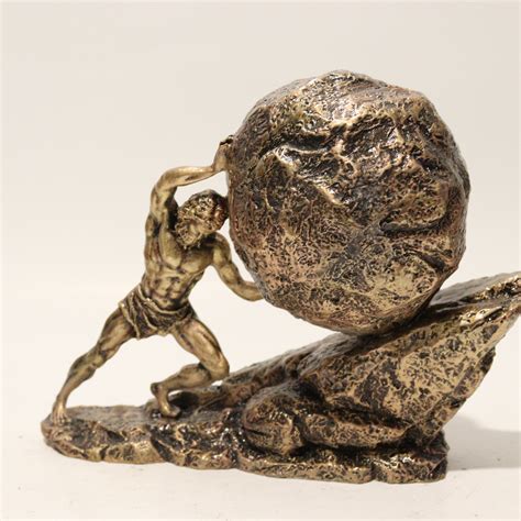 Sisyphus Statue Greek Mythology Sisyphus Pushing the Eternal - Etsy