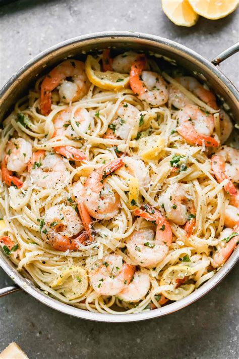 Shrimp Scampi Linguine Made Without Wine Recipe