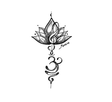 Custom Lotus, Sol Key, and Breath Symbol Tattoo