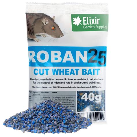 Elixir Gardens ® Roban Rat & Mouse Poison/Killer 40g: Amazon.co.uk ...