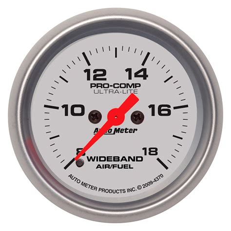 Auto Meter® 4370 - Ultra-Lite Series 2-1/16" Wideband Air/Fuel Ratio Gauge, 8:1-18:1 AFR