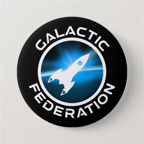 Galactic Federation Logo 7.5 Cm Round Badge | Zazzle.co.uk