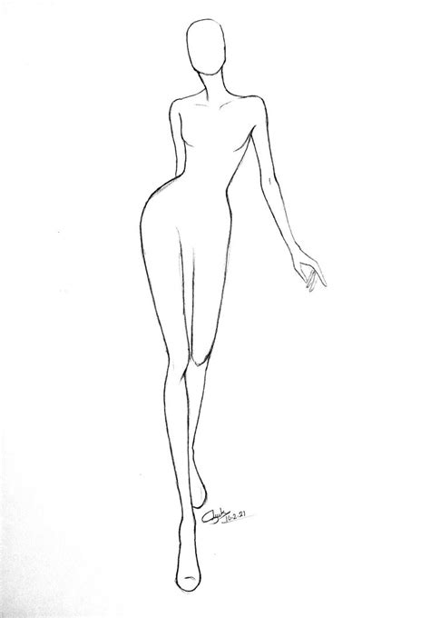 Fashion croquis drawing croquis poses drawing fashion figure sketch ...