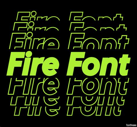 Fire Font Text Effect and Logo Design Font