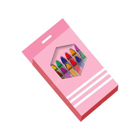 Crayon Box PNG Transparent, Pink Crayon Box Clip Art, Crayon Box ...