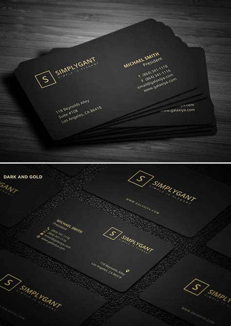 Black and Gold Business Card Templates | | Graphic Design Junction