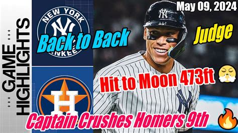 Yankees vs. Astros [Aaron Jude 9th HR] Highlights May 09, 2024 ...