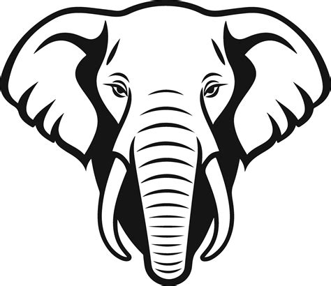 silhouette logo elephant head vector illustration 29338247 Vector Art ...