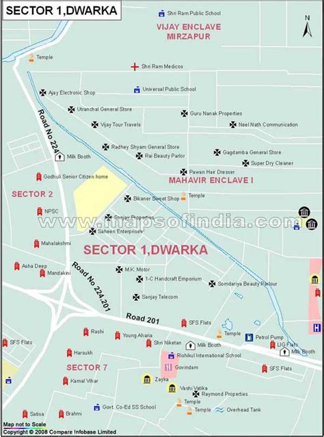 Sector 1 Dwarka Map