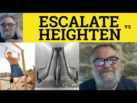 🔵 Escalate Meaning - Heighten Defined - Escalate vs Heighten - Escalate Examples - YouTube