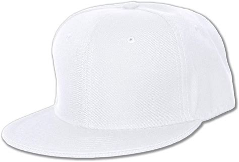 NEW PLAIN WHITE FLAT FITTED HAT CAP SIZE - 7 5/8: Amazon.ca: Clothing ...