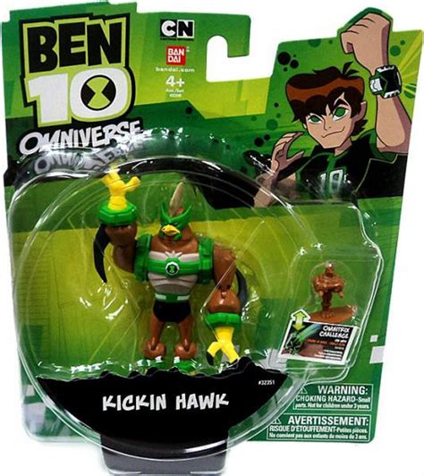 Ben 10 Omniverse Kickin Hawk 4 Action Figure Bandai America - ToyWiz