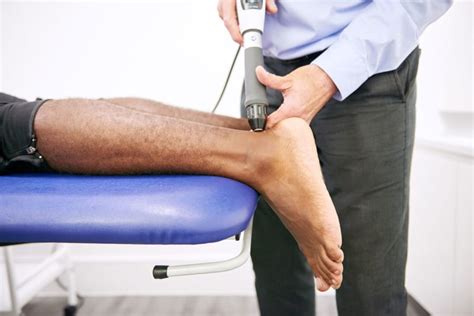 Shockwave therapy for mid portion Achilles tendinopathy